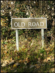 Old Road sign