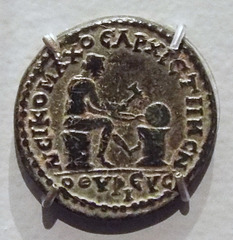 Bronze Coin with Vulcan Crafting a Shield in the Boston Museum of Fine Arts, January 2018