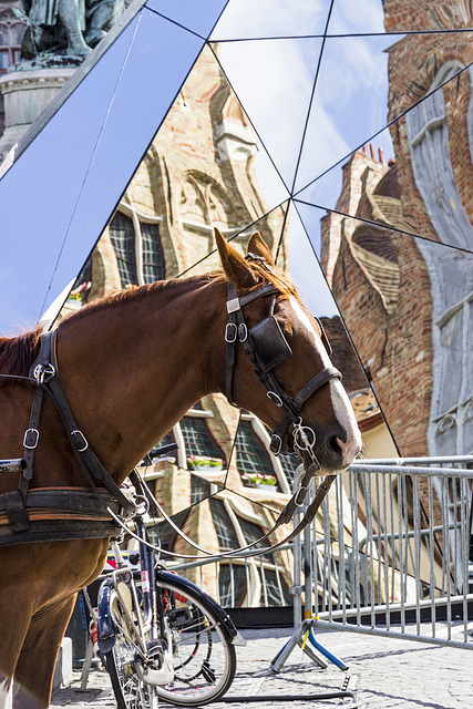 07 Grote Markt horse and sculpture 1