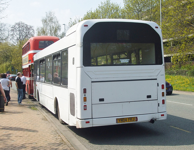 DSCF1407 Diamond Coaches  YN04 FKJ at the Wellingborough Museum Bus Rally - 21 Apr 2018