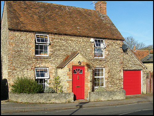 fake windows at Well Cottage