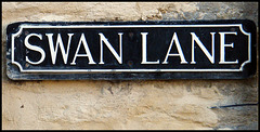 Swan Lane street sign
