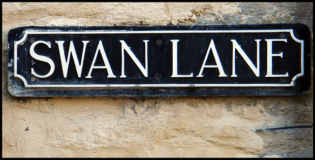 Swan Lane street sign