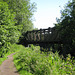 The old iron bridge that used to carry the South Staffs Railway over the Staffs and Worcs Canal