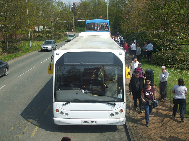 DSCF1414 Diamond Coaches  YN04 FKJ at the Wellingborough Museum Bus Rally - 21 Apr 2018