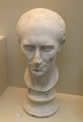 Marble Head of Julius Caesar in the British Museum, April 2013