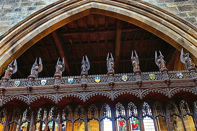 Some of the fabulous carving in St Nicholas Cathedral.Newcastle