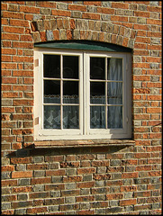 window in brick