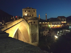 Mostar- The Old Bridge at Night