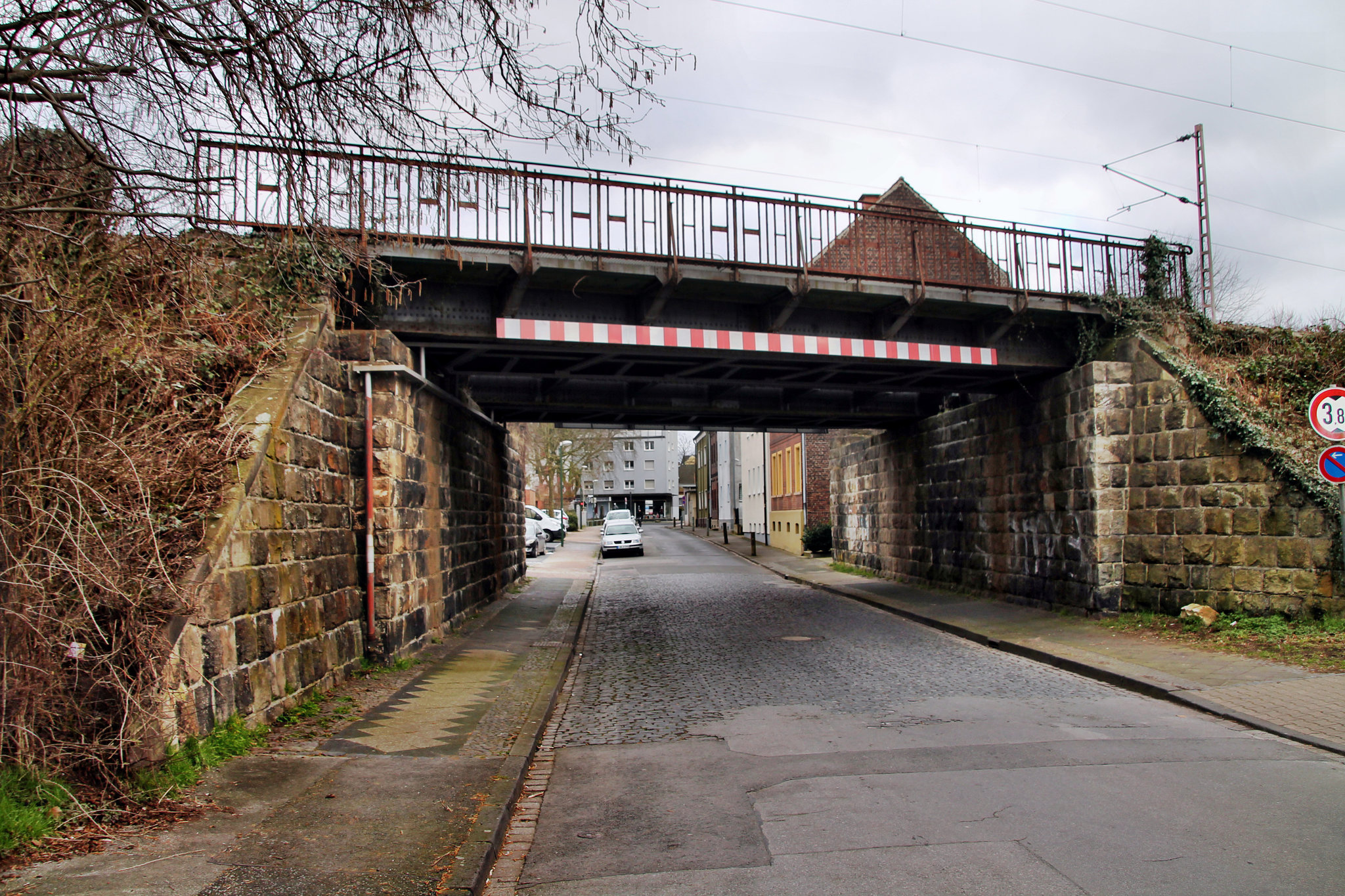 Goethestraße, Brücke der Bahnstrecke Preußen–Münster (Lünen) / 4.03.2023