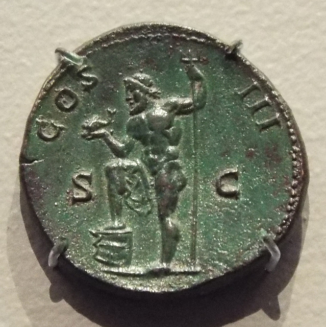 Bronze Sestertius with Neptune in the Boston Museum of Fine Arts, January 2018