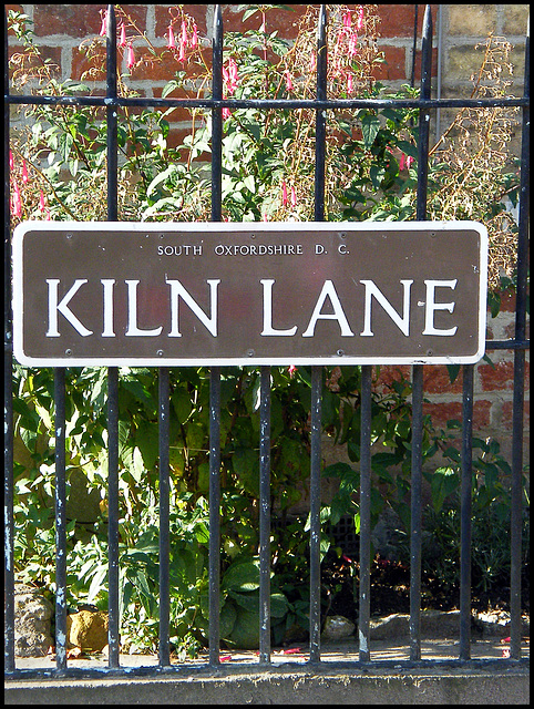 Kiln Lane sign