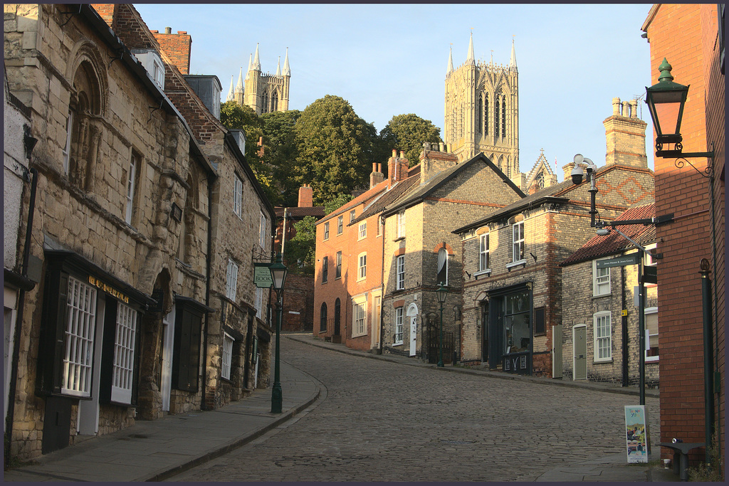 Lincoln Cathedral.. pictured from  'The Strait'