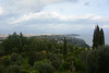 Greece, Kerkyra (Corfu), View to the North from the Garden of the Achilleion Palace