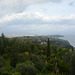 Greece, Kerkyra (Corfu), View to the North from the Garden of the Achilleion Palace Greece, Kerkyra (Corfu), View to the North from the Garden of the Achilleion Palace