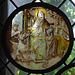 St. Dunstan of Canterbury Stained Glass Roundel in the Cloisters, June 2011