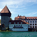 Blick zu Rheintorturm von Konstanz