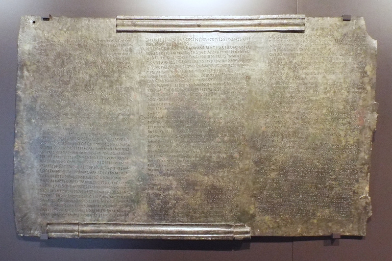 Lex Colonia Genitiuae Iuliae in the National Archaeological Museum in Madrid, October 2022