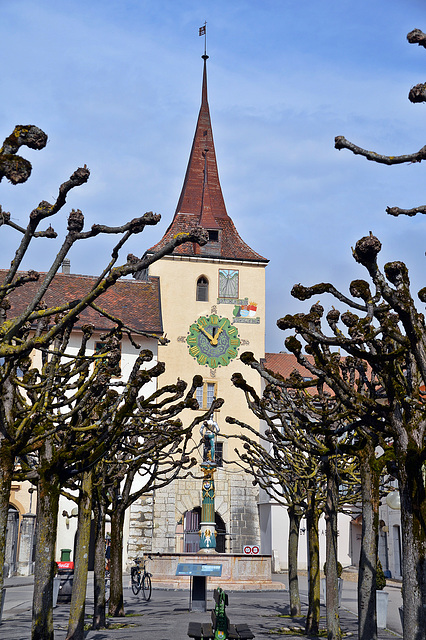 Der Nordwestliche Stadteingang in Le Landeron