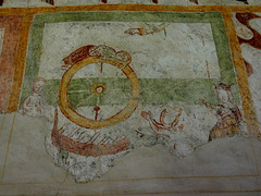 Piona Abbey- Fresco with Saint Catherine on the Wheel