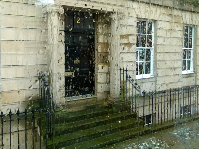 Premiers house in the rain
