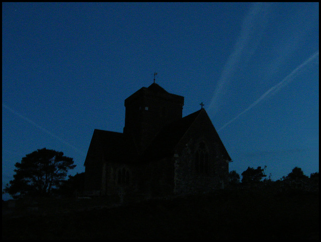 night on St Martha's Hill