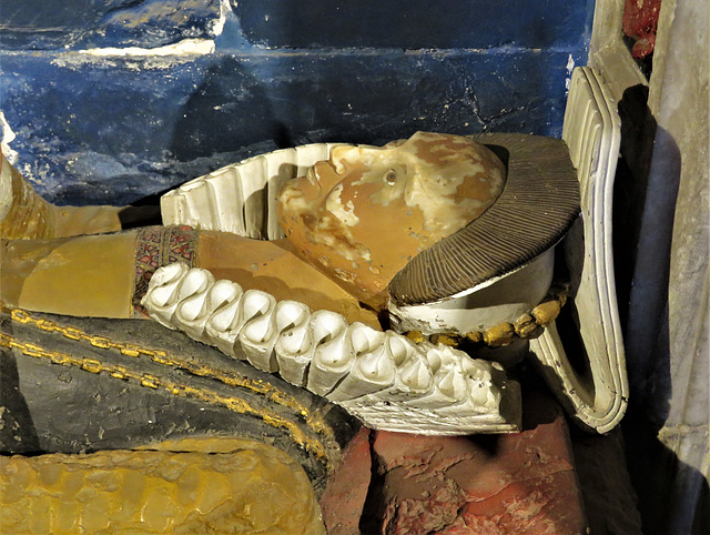 newstead abbey, notts; c17 tomb of sir john byron +1604