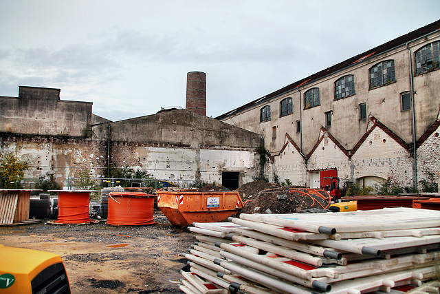 Erhaltene Werkshallen der ehem. Tuchfabrik Scheidt (Essen-Kettwig) / 1.11.2023