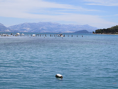 Trogir : vue sur la baie de Kastela.