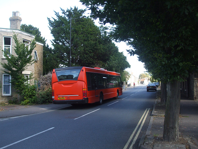 DSCF5083 Mulleys Motorways YN54 AHA in Queensway, Mildenhall - 8 Sep 2016