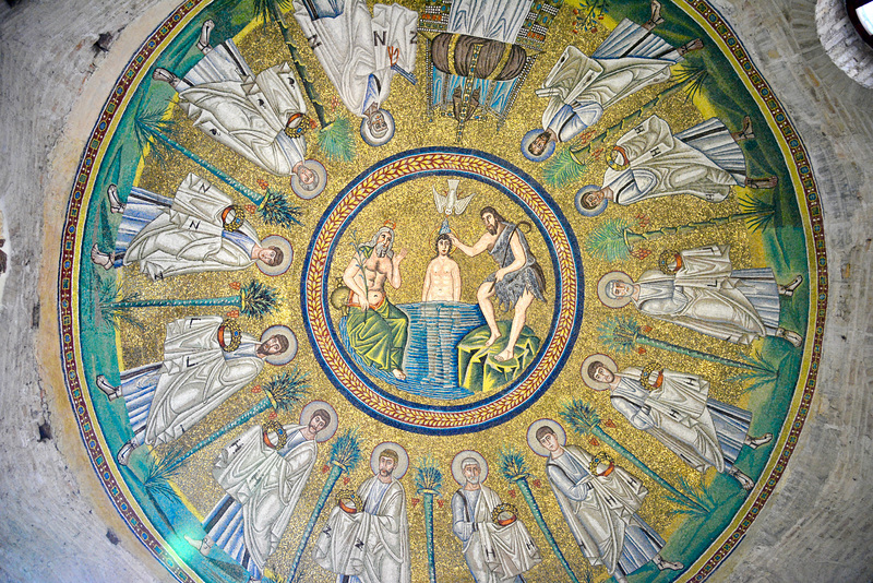 Ravenna 2017 – Battistero degli Ariani – Ceiling