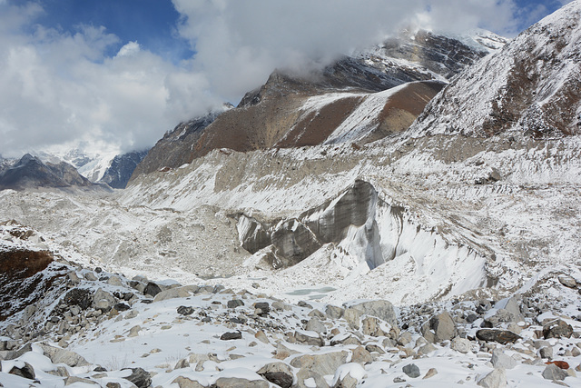 Ngozumba Glacier, Moraine Chaos Ngozumba Glacier, Moraine Chaos
