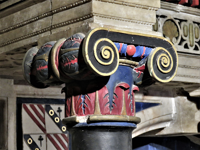 newstead abbey, notts; c17 tomb of sir john byron +1604