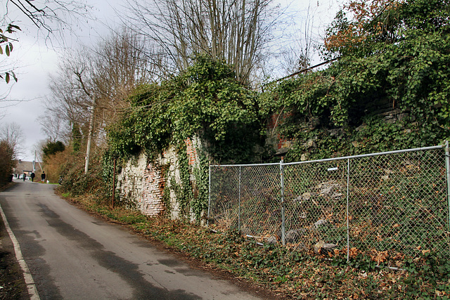 Mauerreste der ehemaligen Zeche Altendorf Tiefbau 1/2 (Essen-Burgaltendorf) / 21.03.2021