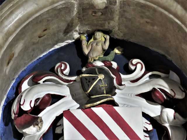 newstead abbey, notts; c17 tomb of sir john byron +1625