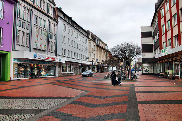 Münsterstraße, Fußgängerzone (Lünen) / 4.03.2023