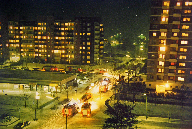 Feuerwehreinsatz im Winter