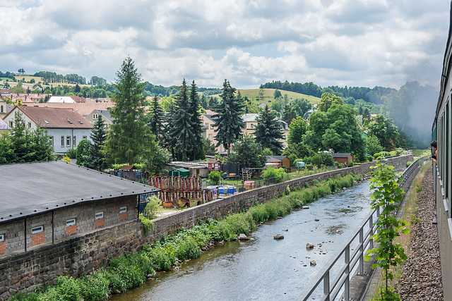 In Freital an der vereinigten Weißeritz