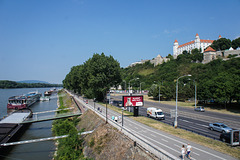 Castle Bratislava and Danube
