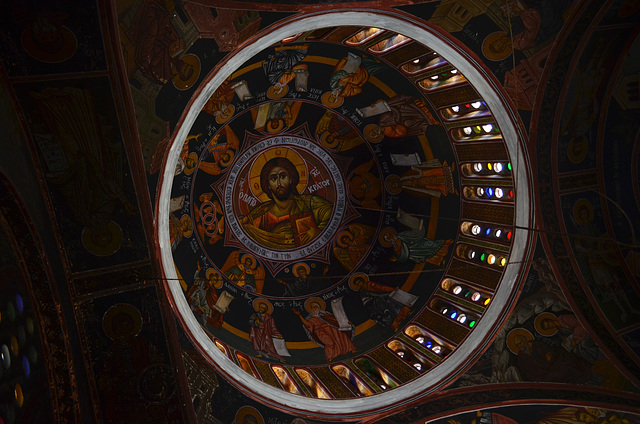 Rhodes, Interior of Aghios Panteleimonas Church in Siana