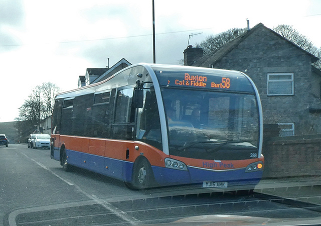 High Peak (Wellglade and Centrebus) 288 (YJ15 AMK) in Burbage, Buxton - 26 Mar 2019 (P1000688)