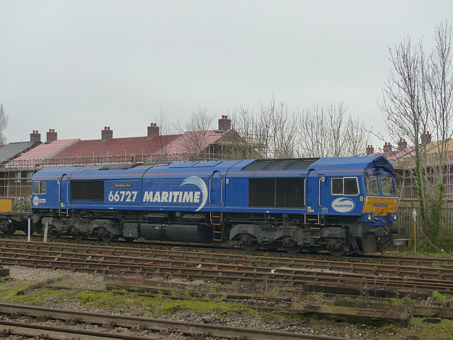 66727 at Totton Yard - 25 January 2020