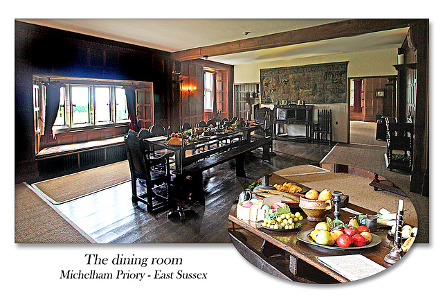 The dining room - Michelham Priory - 15.6.2016