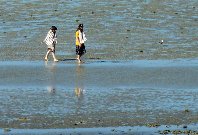 two people at the seaside