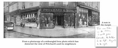 Pritchards shop - 1930s - wideangle view