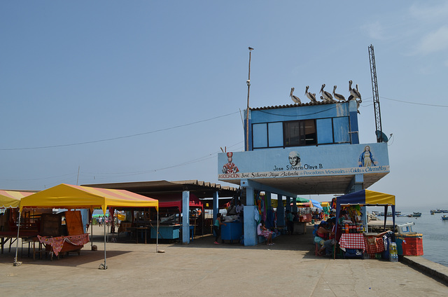 Lima, Playa Agua Dulce, Fish Market