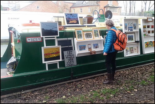 narrowboat art gallery