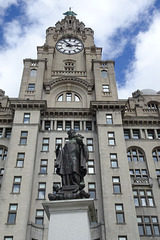 Alfred Lewis Jones Memorial In Front Of The Royal Liver Building