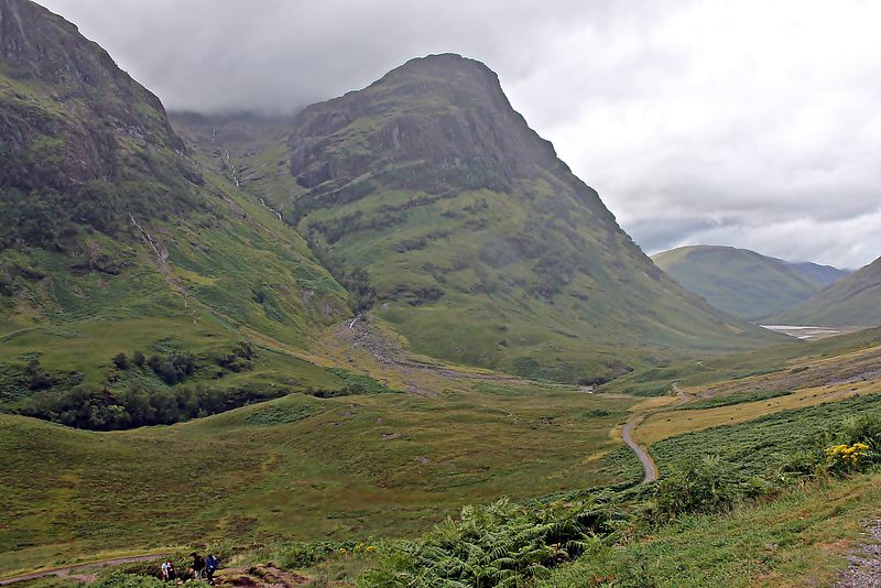 View looking down Glen Coe 7th August 2021.