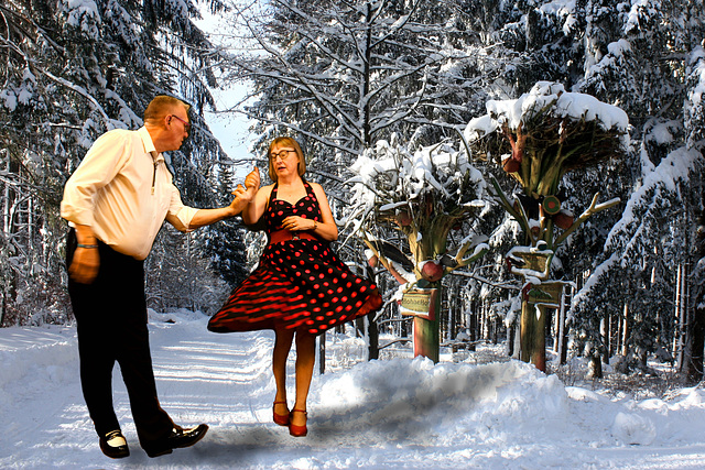 Dancing in a winter wonderland!